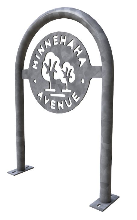 Minnehaha trees bike rack